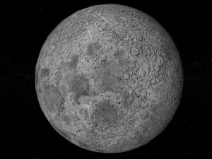 earth and moon 3D Model
