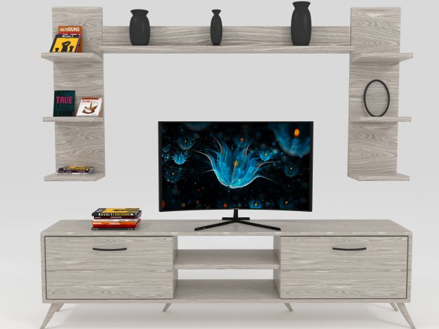 tv cabinet 3D-Modell .c4d .max .obj .3ds .fbx .stl .blend 