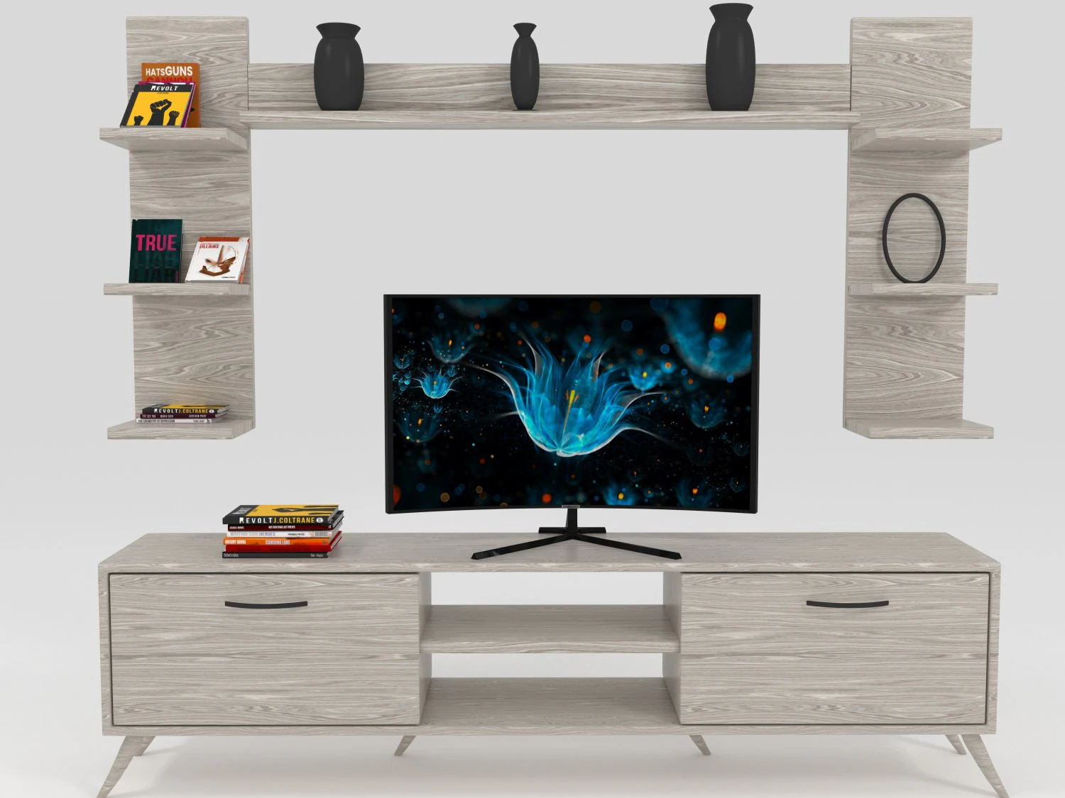 tv cabinet 3D Model .c4d .max .obj .3ds .fbx .stl .blend 