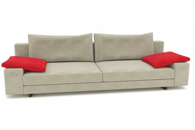 sofa 3D Модель .c4d .max .obj .3ds .fbx .stl .blend