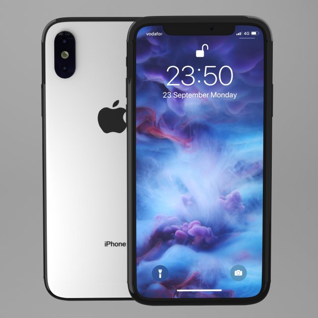 iphone x Modelo 3D .c4d .max .obj .3ds .fbx .stl .blend 