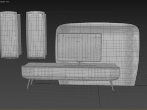tv unit 3D 模型