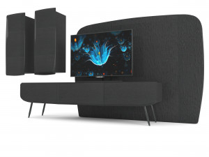tv unit 3D 模型