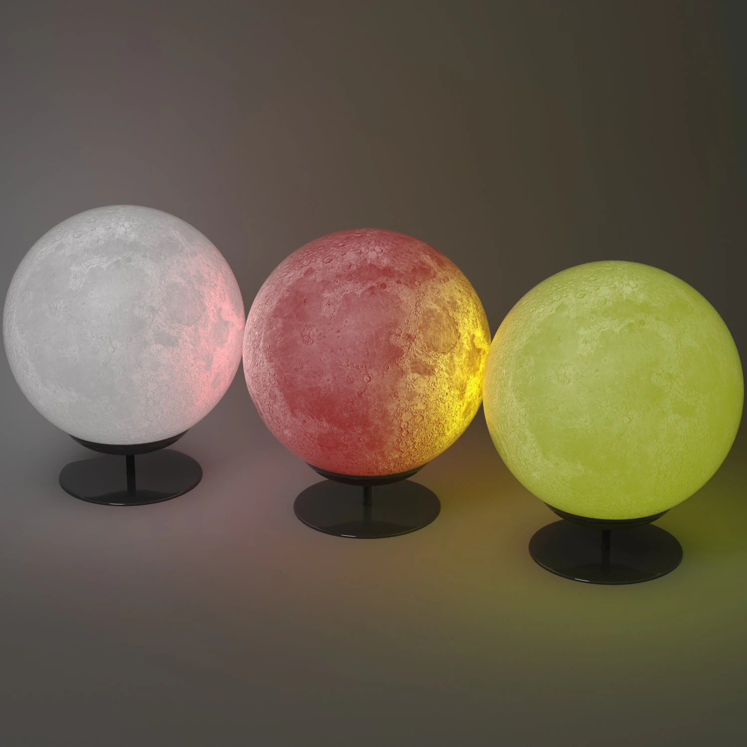 moon lamp 3D Model .c4d .max .obj .3ds .fbx .stl .blend 