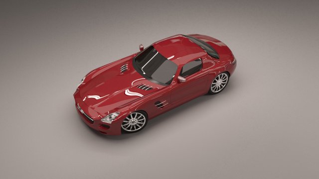 mercedes benz sls 3D Model .c4d .max .obj .3ds .fbx .stl .blend 