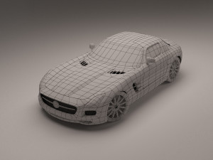 mercedes benz sls 3D Model