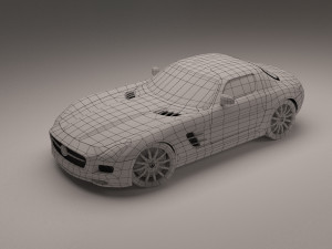 mercedes benz sls 3D Model
