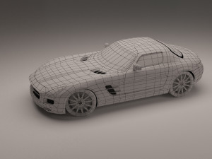 mercedes benz sls 3D Model