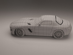 mercedes benz sls 3D Model
