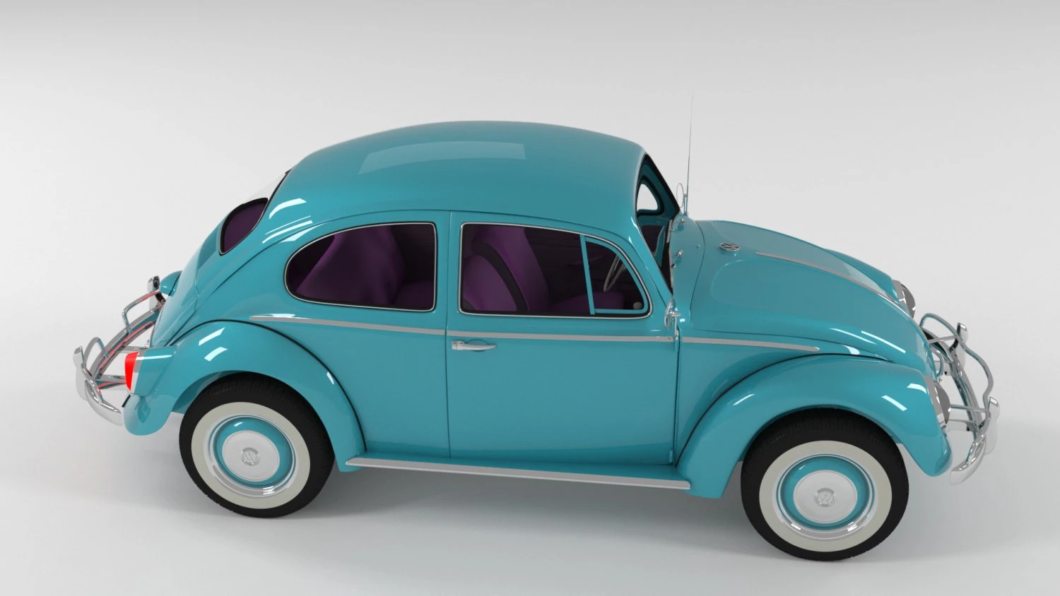 vw beetle classic 3D Model .c4d .max .obj .3ds .fbx .stl .blend 