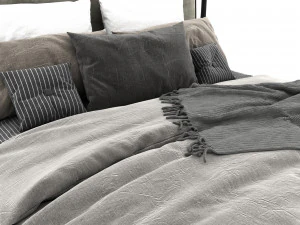 침대 모던 3D 모델