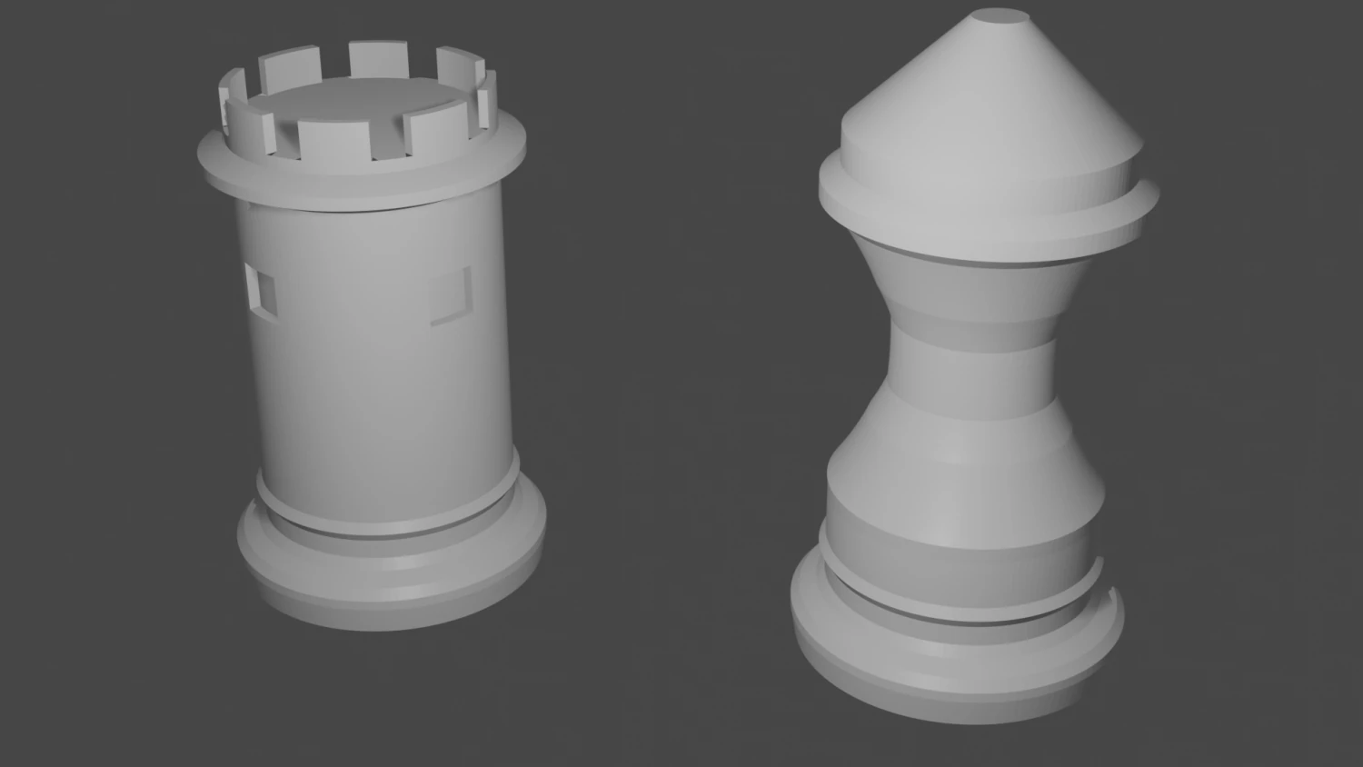 chess piece 3D Model .c4d .max .obj .3ds .fbx .stl .blend 