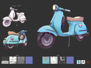 vespa 3D 모델