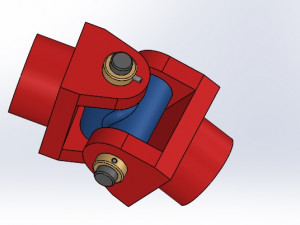 universal joint 3d printed model Model do druku 3D