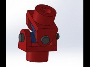universal joint 3d printed model Model do druku 3D