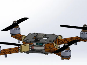 modelo de impress&atilde;o 3d de drone Modelo de Impressão 3D