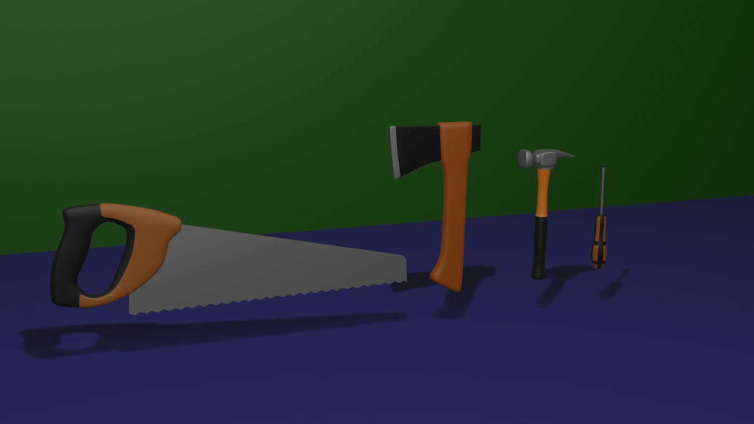 set of tools 3D Model .c4d .max .obj .3ds .fbx .stl .blend 