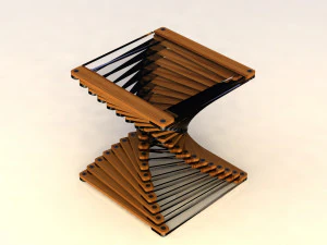 журнальный столик и столики 3D Модель