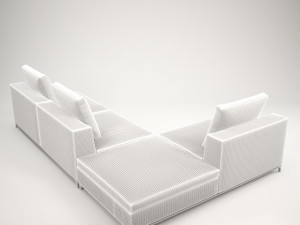 fest corner sofa 3D 모델