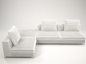 fest corner sofa 3D 모델