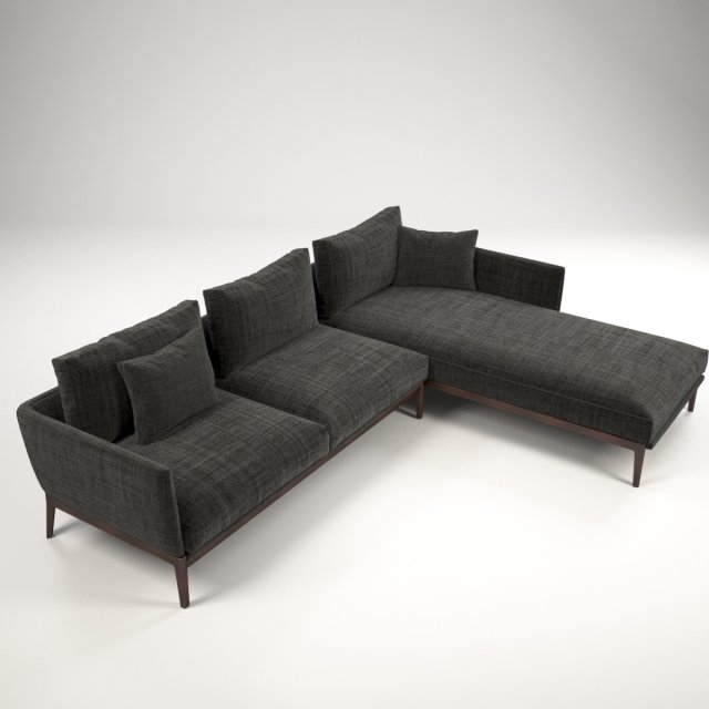 manchester corner sofa 3D Model .c4d .max .obj .3ds .fbx .stl .blend 