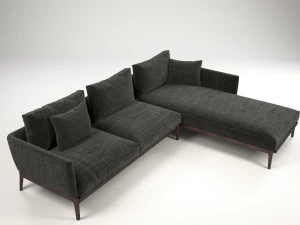 divano angolare manchester Modello 3D