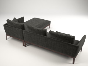 manchester corner sofa 3D Model