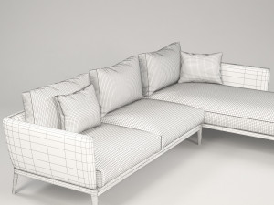 manchester corner sofa 3D Model