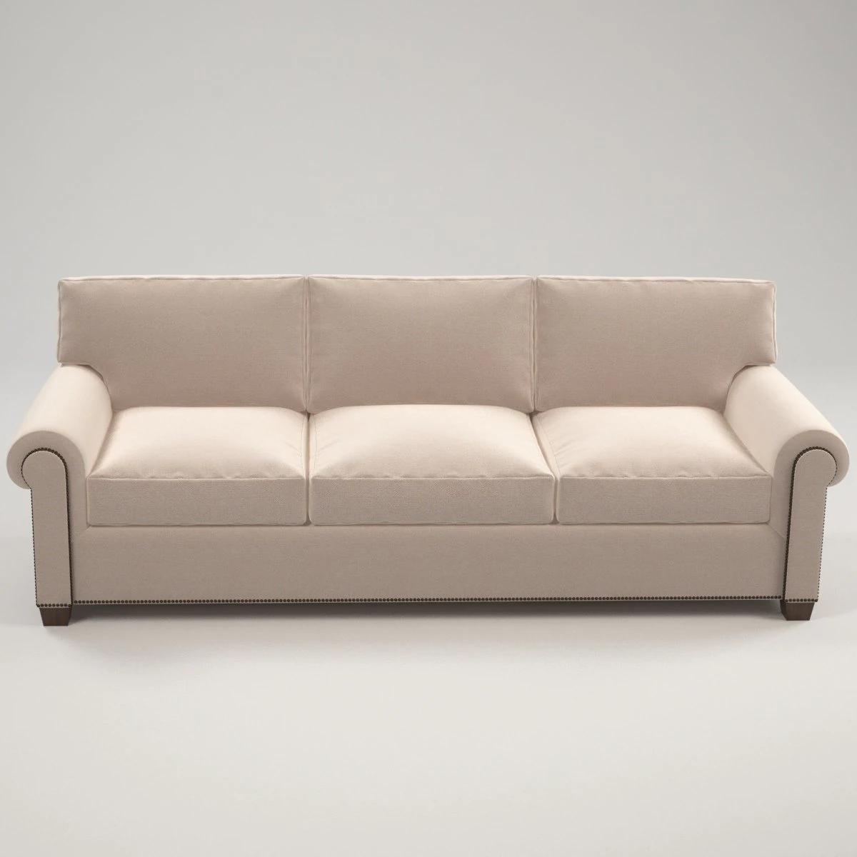 classic white sofa 3D Model .c4d .max .obj .3ds .fbx .stl .blend