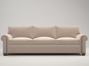 classic white sofa 3D Model