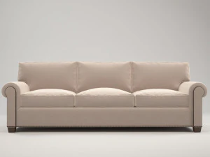 classic white sofa 3D Model