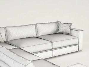 dement corner sofa 3D Model