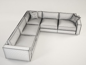 dement corner sofa Model 3D