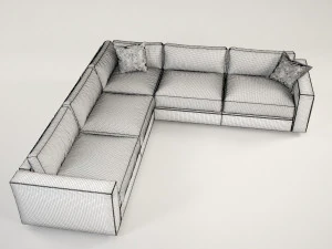 dement corner sofa 3D Model