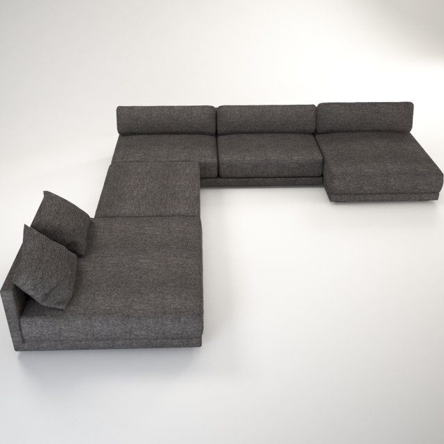 maximus sofa corner 3D Model .c4d .max .obj .3ds .fbx .stl .blend 