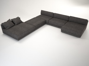 maximus sofa corner 3D Model
