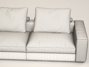 venus brown corner sofa Modelo 3D
