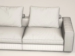 venus brown corner sofa 3D Model