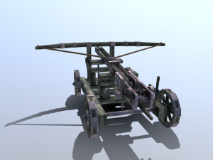 medieval ballista 3D 모델