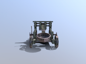 medieval catapult 3Dモデル