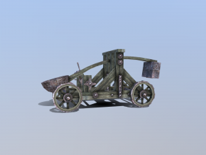 medieval catapult 3Dモデル