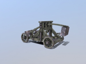 medieval catapult 3Dモデル