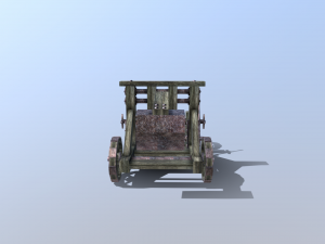 medieval catapult 3Dモデル