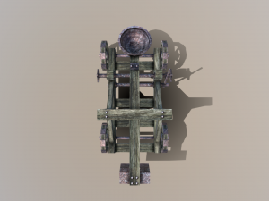 medieval catapult 3Dモデル