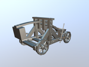 medieval catapult 3Dモデル