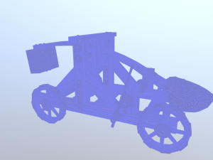 medieval catapult 3Dモデル