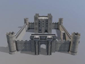 medieval celtic castle Modelo 3D