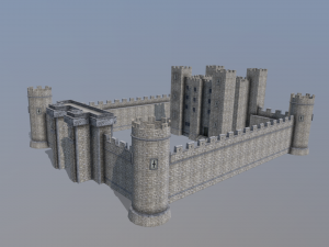 medieval celtic castle 3D 模型