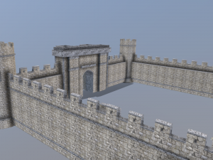 medieval celtic castle 3D 模型