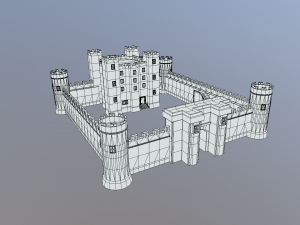 medieval celtic castle 3D 模型